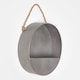 image 1 of Homescapes Medium Round Metal Hanging Wall Planter, 30 cm