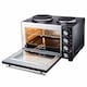 image 4 of Cooks Professional 28L Mini Oven with 2 Hobs - Electric Multifunction Countertop Cooker | Black | Black & Silver