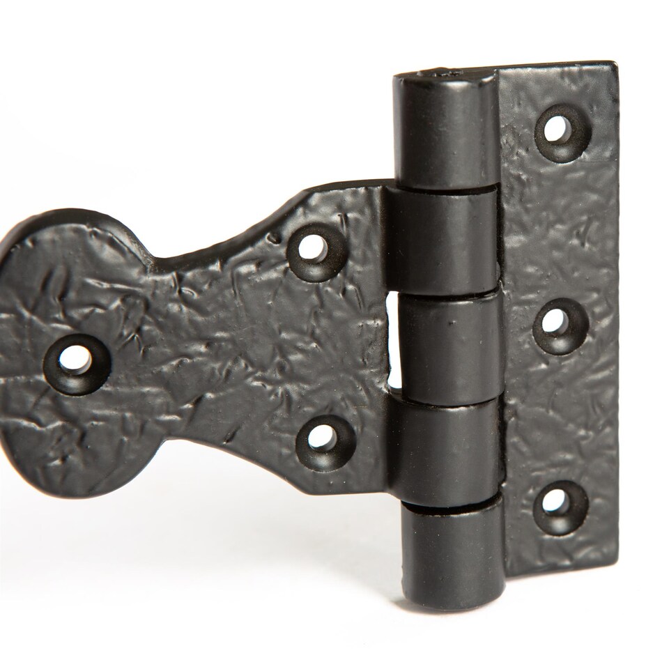 image 1 of Hammer & Tongs Fleur De Lis T-Hinge - W235mm - Black | Black | Black