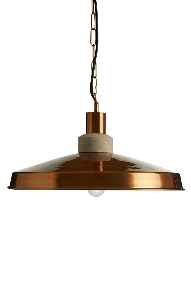 image 1 of Interiors by Premier Copper Finish and Aluminum Pendant Light, Ceiling Light, Easy to Install Ceiling Pendant