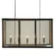 image 1 of Interiors by Premier Black Finish Wide Pendant Light With Hints of Gold