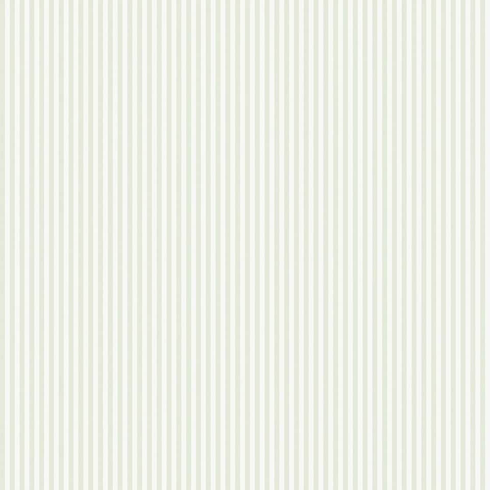 Sample of Pin Stripe Wallpaper in Soft Sage Multi