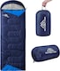 image 3 of Sleeping Bags Adults 3 Season Backpacking Waterproof Hiking Camping Waterproof | Black