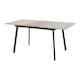 image 1 of Avery Extending Dining Table - L80 x W160 x H76 cm - Concrete/Grey Oak Effect/Black | Grey