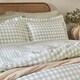image 2 of Yard Barton Gingham Check Duvet Cover Set | Green | Eucalyptus | King | 1
