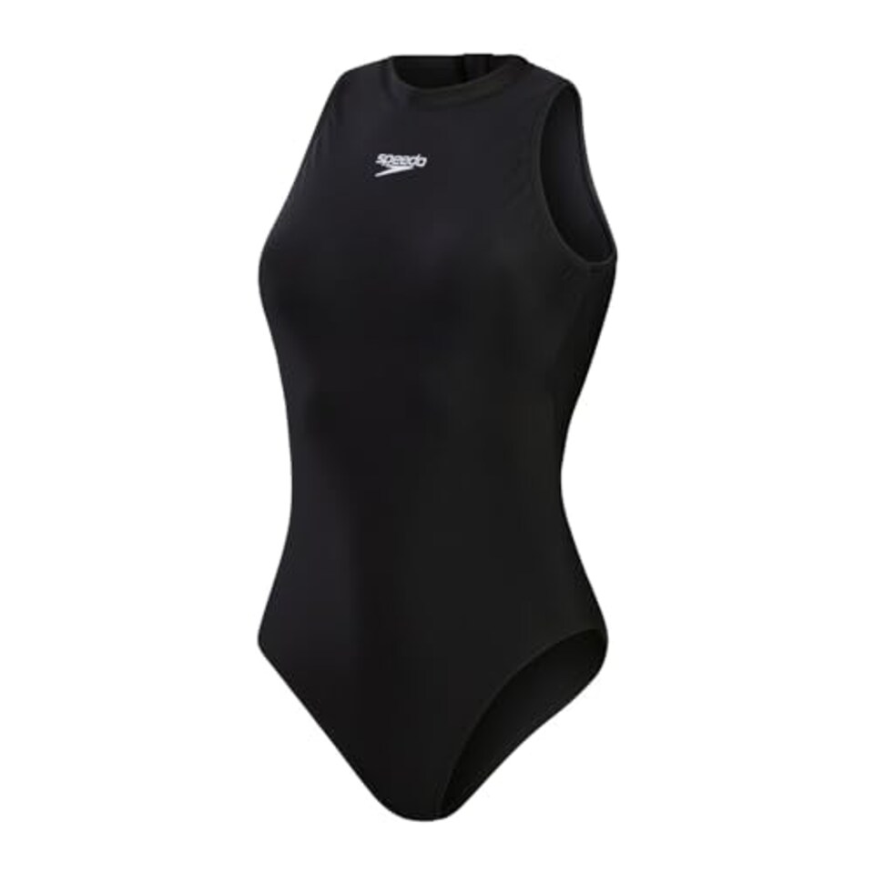 image 1 of Speedo Women's Hydrasuit Swimsuit | One Piece Swiming Costume, S&S Black, 36