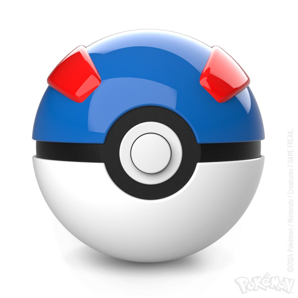 image 1 of Pokémon Die-Cast Mini Great Ball Replica | Blue