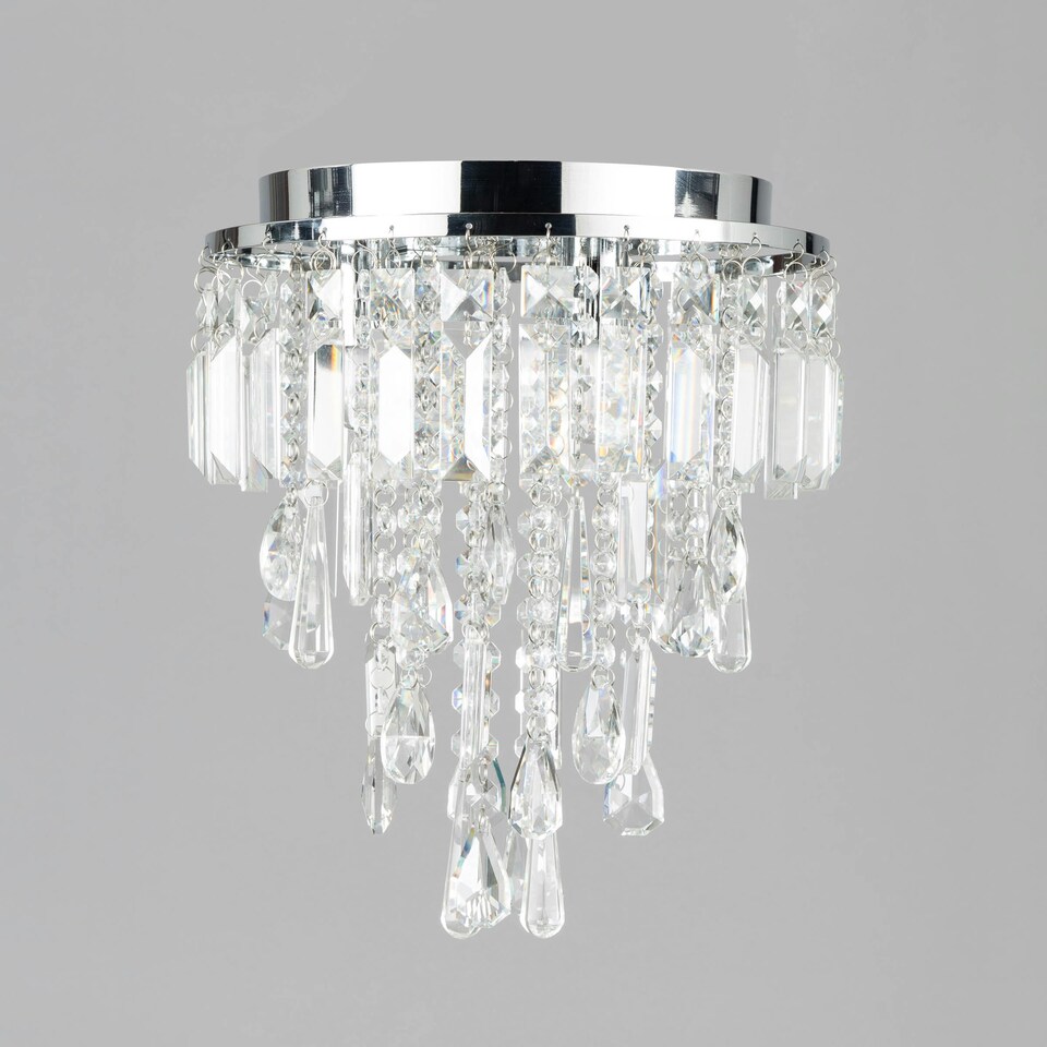 image 1 of BHS Bresna Flush Ceiling Light, Chrome