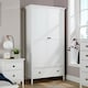 image 1 of Bellevue 1 Or 2 Door Wardrobe MDF Bedroom Furniture White | White
