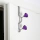 image 3 of Interiors by Premier Over Door Double Hook With Purple Diamante, Metal Hook With Sparkling Detail, For Hanging Coats