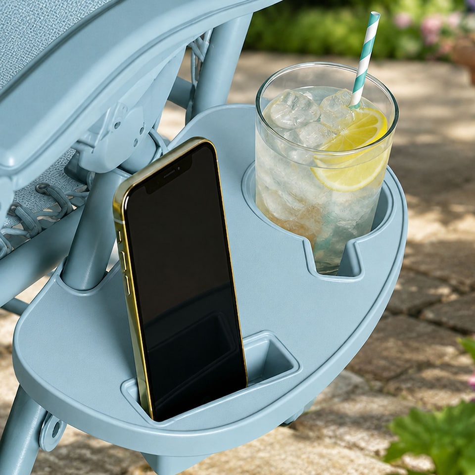 image 1 of Set of 2 Zero Gravity Reclining Foldable Garden Chairs Sun Loungers