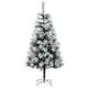 image 1 of HOMCOM Indoor Christmas Tree Artificial Berry mas Decoration with Metal Stand and 184 Tips (5FT(150CM))