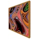 image 1 of Pyschedelic marble pattern (Picutre Frame) Brown | Oak | XS