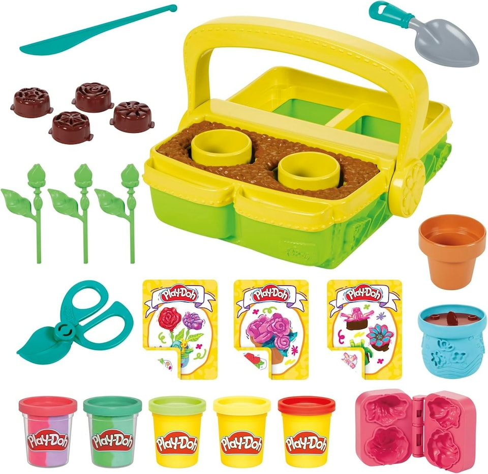 image 1 of Play-Doh Blooming Flowers Playset