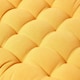 image 4 of Homescapes Mustard Bench Cushion, Two Seater Yellow