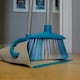 image 2 of Charles Bentley Brights Indoor Long Handled Lobby Dustpan & Brush Set - Blue