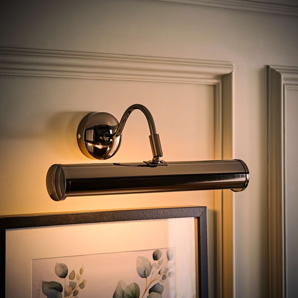 image 1 of ValueLights Black Indoor Wall Picture Light and Bulbs