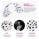 image 2 of White Polka Dot Skirt With Black Dots & Dalmatian Headband And Tail White | M