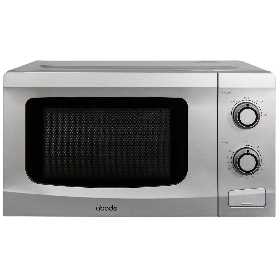 image 1 of Russell Hobbs Manual Microwave 700W 20 Litre with Defrost Setting Silver AMM2001S-M
