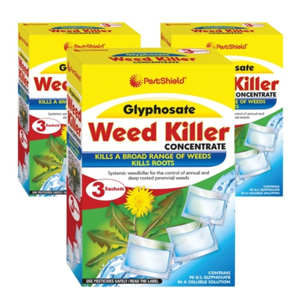 image 1 of Pestshield Glyphosate Weed Killer Concentrate | Yellow | 3 - Yellow | 9 Sachets | 3