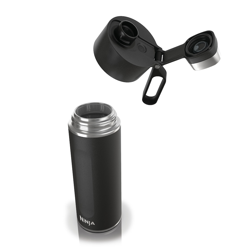 image 1 of Ninja Thirsti 700ml Travel Bottle with BubbleLock technology Black DW2401EUUKBK