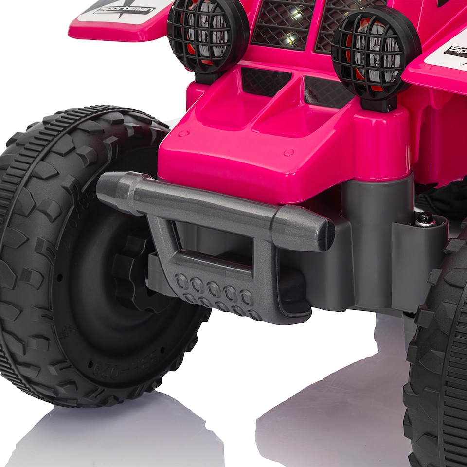 image 1 of AIYAPLAY 6V Electric Kids Quad Bike for Kids w/ Forward/Backward, Pink