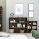 image 3 of Essential Tall Narrow 2 Shelf Bookcase in Vintage Oak