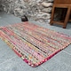 image 1 of MISHRAN Natural Rug Hand Woven with Multi Colour Braids - Natural Jute - L60 x W90 - Multicolour Multi