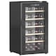 image 1 of HOMCOM 41 Bottle Wine Fridge, 91 Litre Capacity, 45cm Freestanding Wine Cooler Fridge with Glass Door, LED Light, Digital Touch Screen, Temperature Control, Black | Black