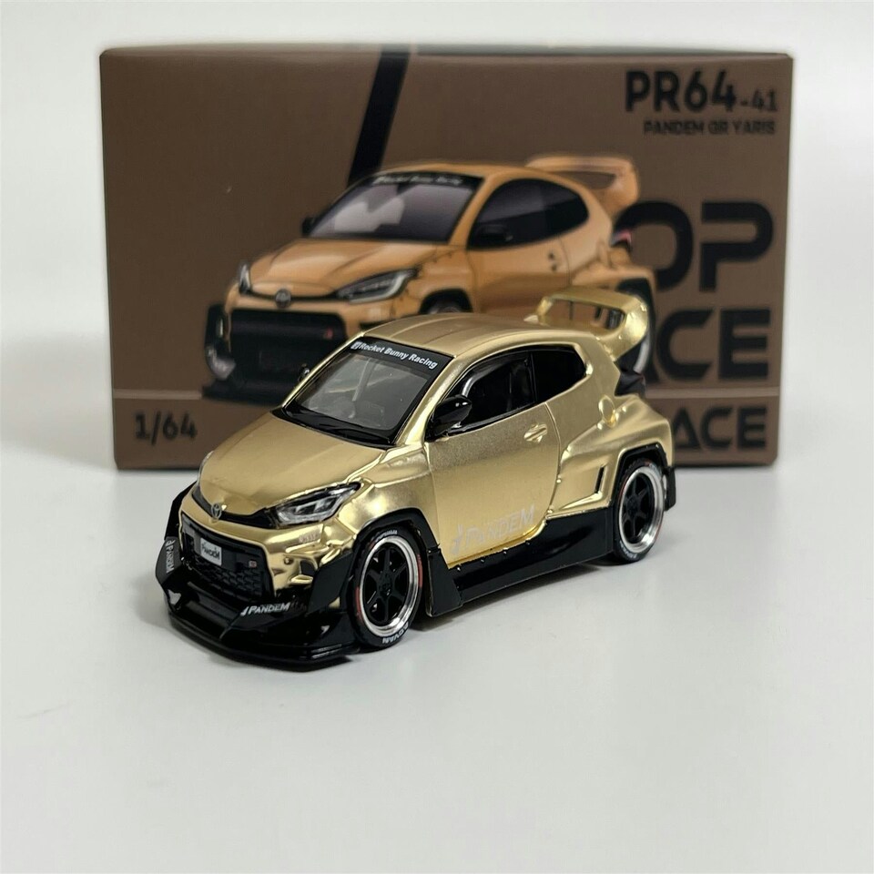 image 1 of Pandem GR Yaris Gold 1:64 Scale Pop Race PR640041