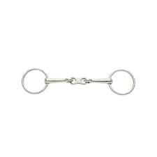 Lorina French Link Loose Ring Bradoon - Silver - 5.5in