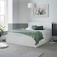 image 1 of Dawson White Wooden Ottoman Bed King Size | White