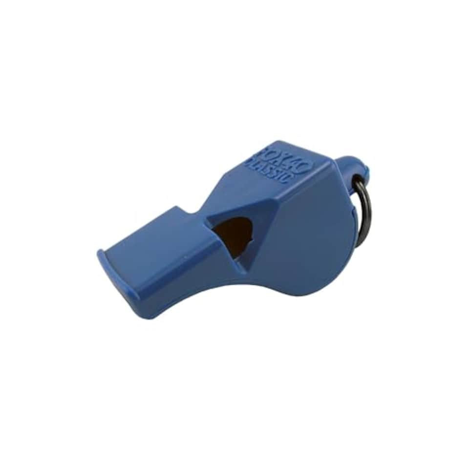 image 1 of Fox 40 Classic Safety Whistle C/W Wrist-Lanyard Blue, Regular