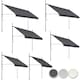 image 8 of Awning with hand crank - pressure fitted , height adjustable Black | Grey | 180 x 400 cm