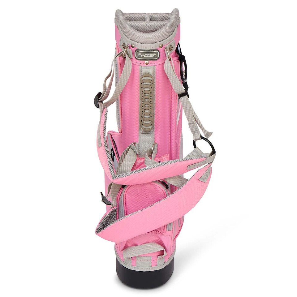image 1 of Fazer Junior CTRX Age 6-8 4-Piece Golf Stand Bag Package Set - Pink
