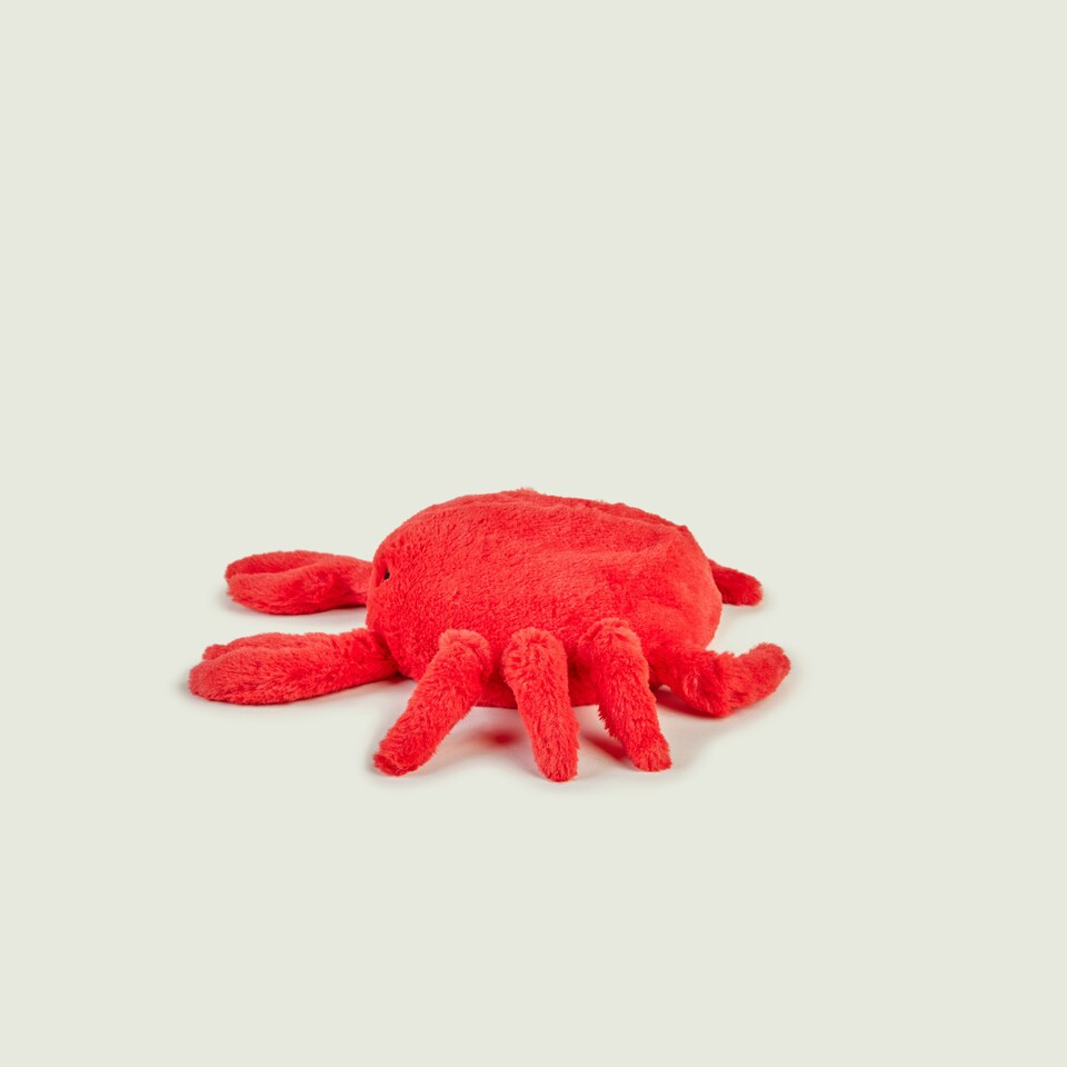 image 1 of Warmies Plush Crab Microwavable Weighted Teddy