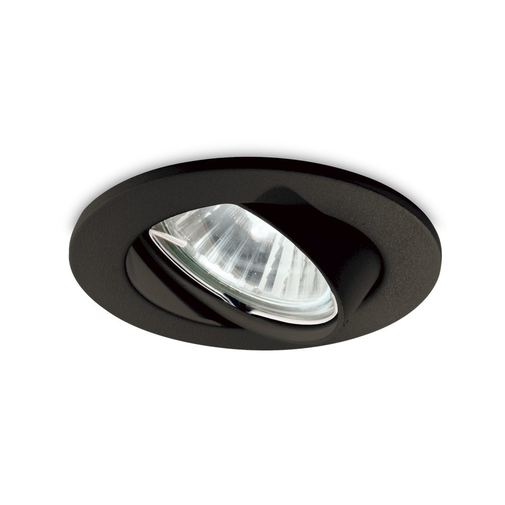 Netlighting Swing Indoor Recessed Downlight Lamp 1 Light Black GU10