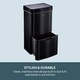 image 4 of Cooks Professional Recycling Sensor Bin 75L with Dual Compartments & Food Caddy | Black | Black