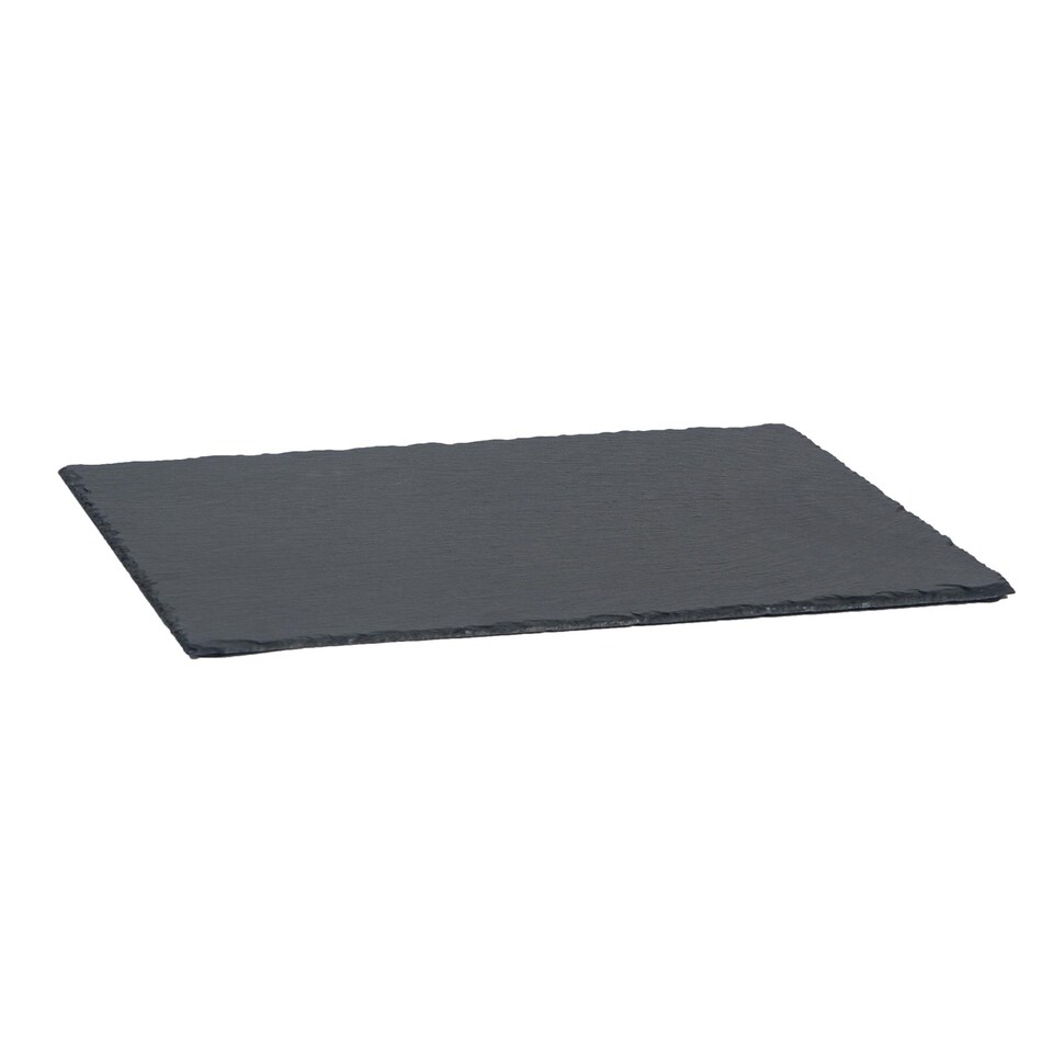 image 1 of Argon Tableware Rectangle Slate Serving Platter - 40 x 30cm | Grey | Grey