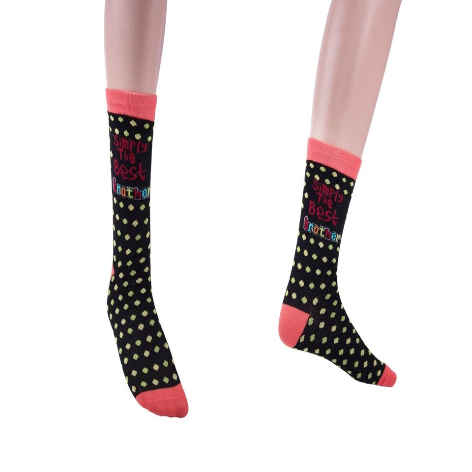 image 1 of Simply The Best Brother Socks | Multi