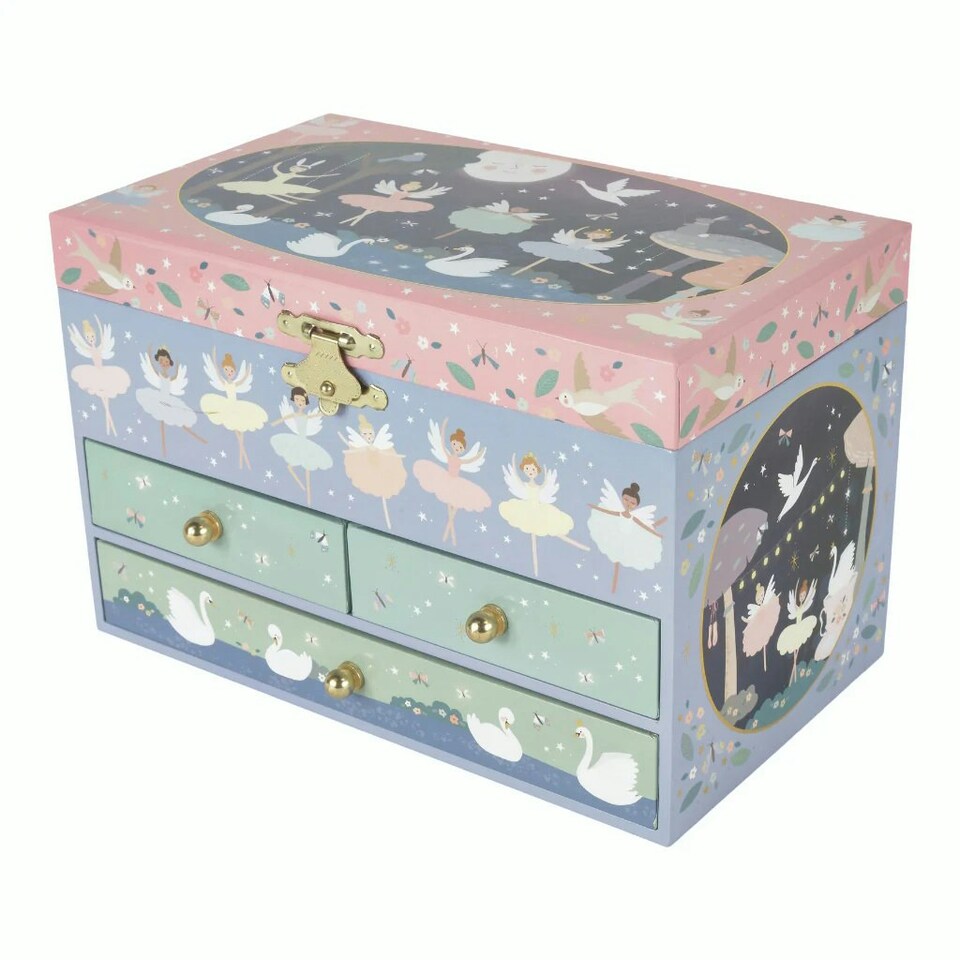 image 1 of Floss & Rock Childrens Enchanted Musical Jewellery Box