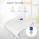 image 3 of MONHOUSE Premium Soft Fleece Electric Blanket - Heated Under Blanket - Single 90x190cm - Fully Fitted Heated Mattress Cover - Machine Washable - 9 Heat Settings