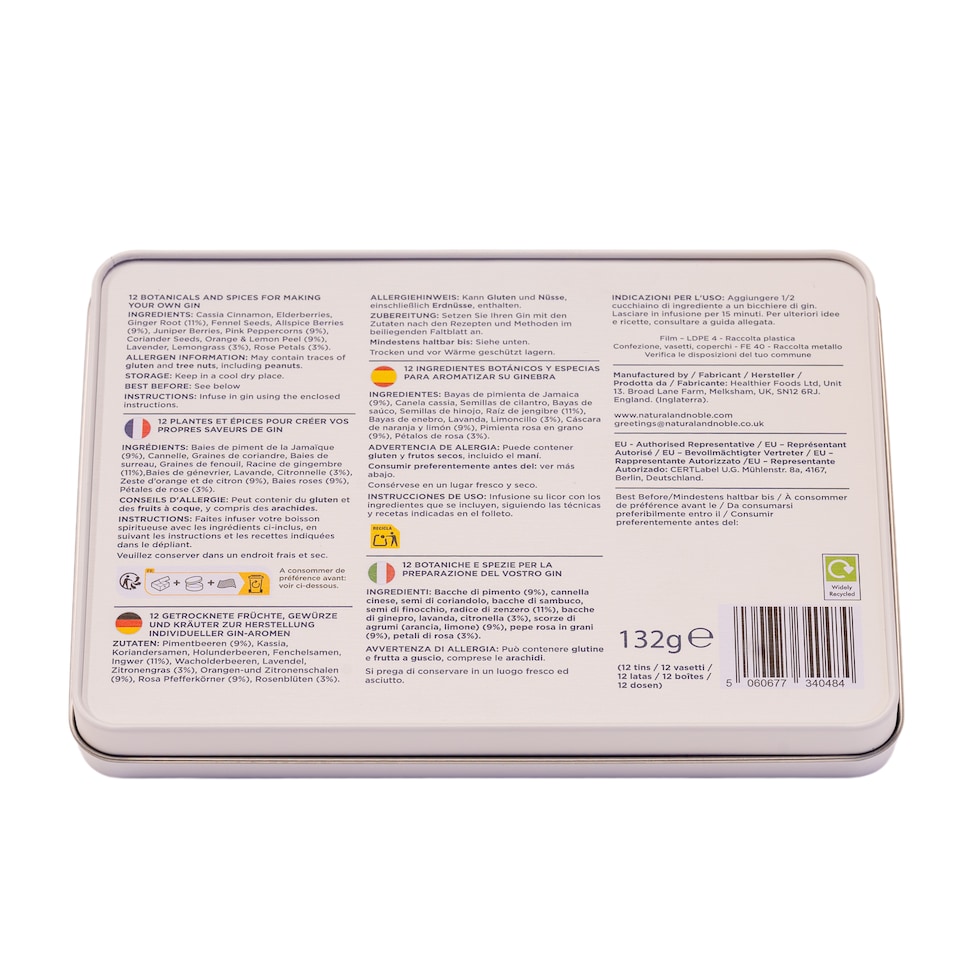 image 1 of DIY Gin Making Kit. Perfect gift For Gin Lovers.