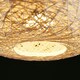 image 3 of ValueLights Bjorn White Ceiling Pendant Shade and B22 GLS LED 10W Warm White 3000K Bulb Cream