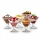 image 3 of Ice Ville Classic Footed Ice Cream Bowls Glass Sundae Dessert Cups Set Barware | Clear | Set of 6