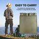 image 3 of Alivio Camping Inflatable Sleeping Pad, Waterproof Inflating Sleeping Mat (Double, Olive Green) Green | Olive Green