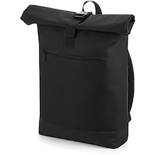 Bagbase Roll-Top Backpack / Rucksack / Bag (12 Litres) - Black - One Size