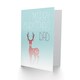 image 2 of Cute Reindeer Deer in Winter Mist Christmas Dad Card