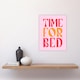 image 4 of Time For Bed Pink And Orange Bold Modern Wall Art Print 12x16 In