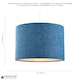 image 6 of Contemporary and Sleek 12 Inch Midnight Blue Linen Drum Lamp Shade 60w Maximum | Blue